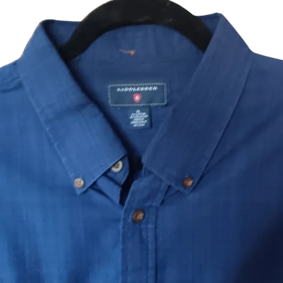 Saddlebred Men's Deep Blue Button Down Shirt - Picture 5 of 7